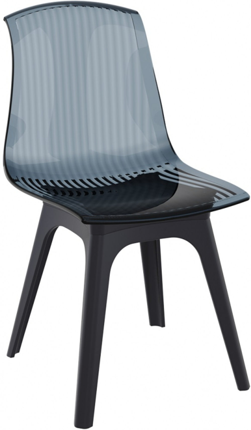 Стул прозрачный Siesta Contract Allegra-PP, черный