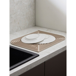 Коврик для сушки посуды dry flex, 34,6х44,6 см, бежевый