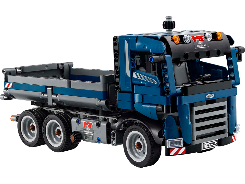 LEGO Technic 42203 Карьерный самосвал — мощный строительный транспорт