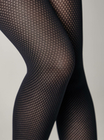 CONTE TWIST Колготки женские с ажурным геометрическим рисунком «ромбы»