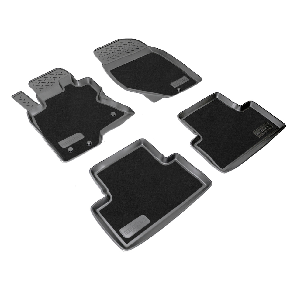 Ковры в салон Norplast/Unidec для Infiniti QX50 в кузове J50 (2013-2017), Черный, арт.NPL-Po-33-60-CM