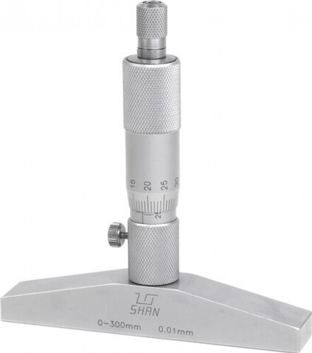 Глубиномер микрометрический SHAN ГМ 300 мм 0,01 351302
