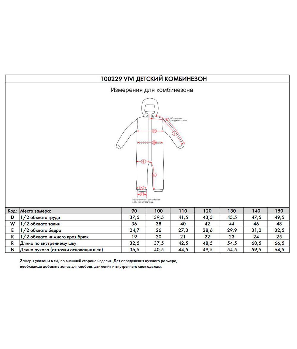 Комбинезон детский VIVI NORPPA красный