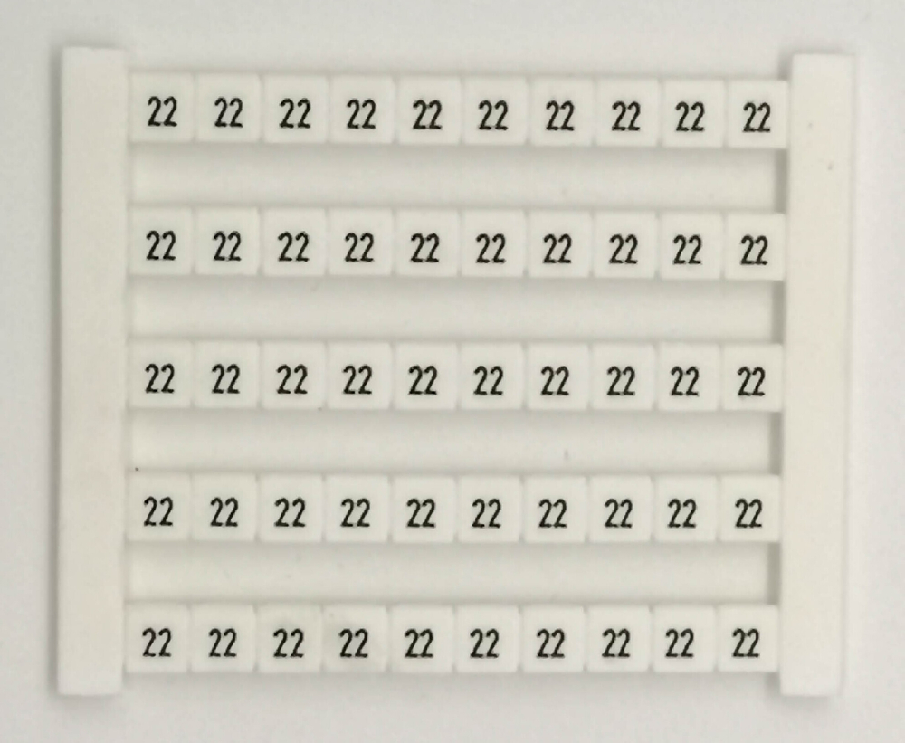 Маркер для клемм 5х5мм dekafix 5 GW 22 (50 шт.) Weidmuller 0522660022