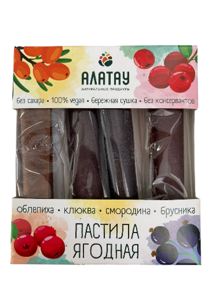 Пастила Ягодная (облепиха, клюква, смородина, брусника) 180 г.