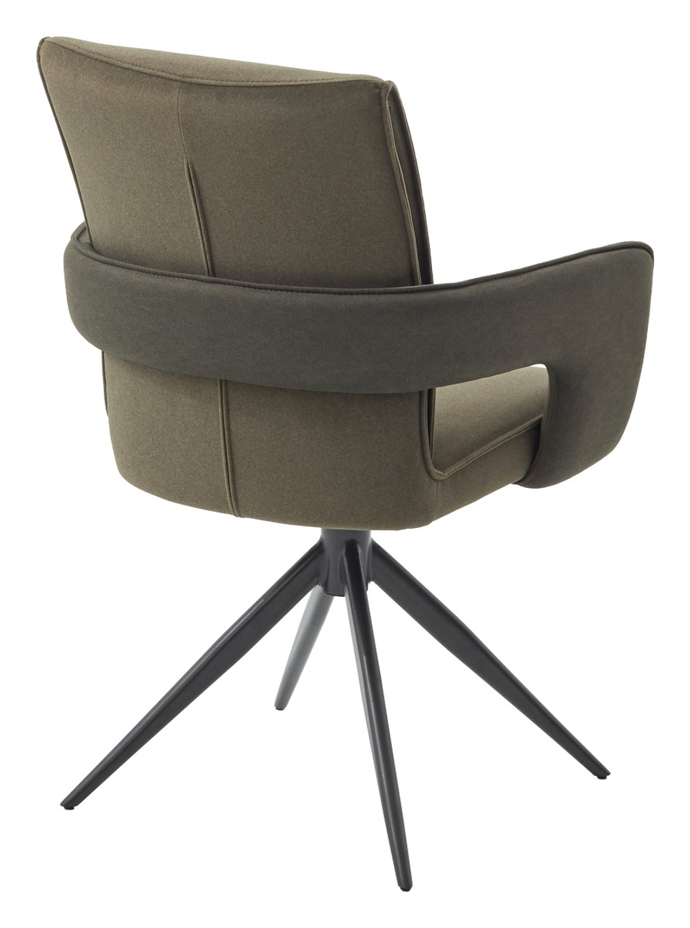 Стул М-City DISAUR Kinnet поворотный на поворотный на 360 градусов, Mohair-353, Castel-39 Зеленый,ткань, Тем.-Серый каркас