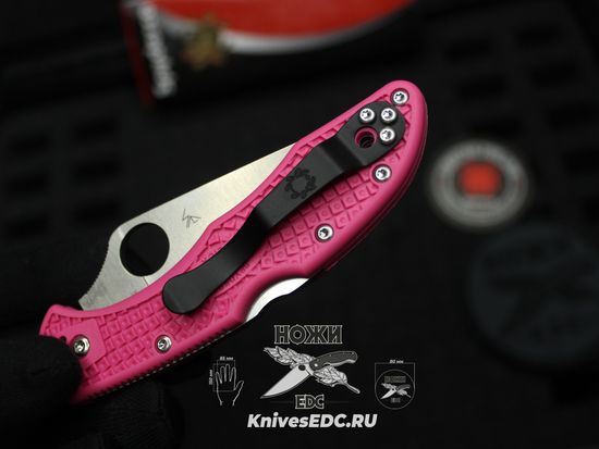 Складной нож Spyderco Delica 4 Lightweight C11FPPNS30V c клинком из стали CPM-S30V, рукоять FRN