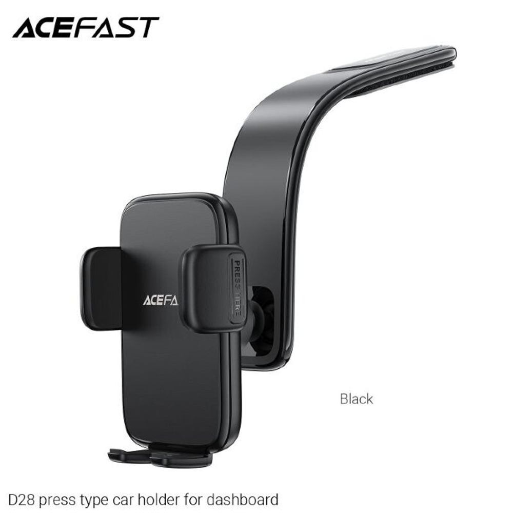 D28 press type car holder for dashboard