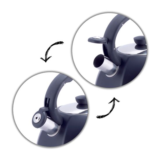 Чайник 3 л. из нержавеющей стали со свистком Kamille KM-1078