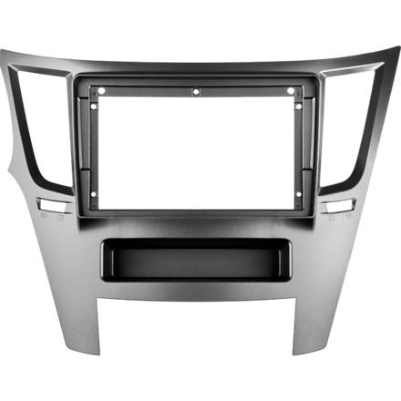 Комплект рамки с разъёмами 9" Subaru Legacy, Outback 2009-2014 серебро - Car-Smart 7184S