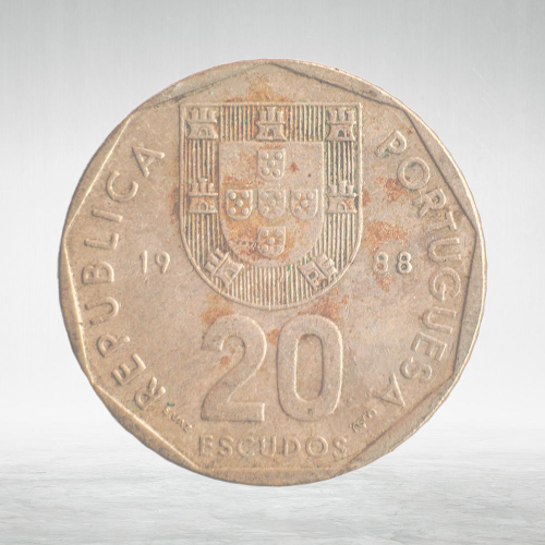 Portugal, 20 Escudos, 1988, F