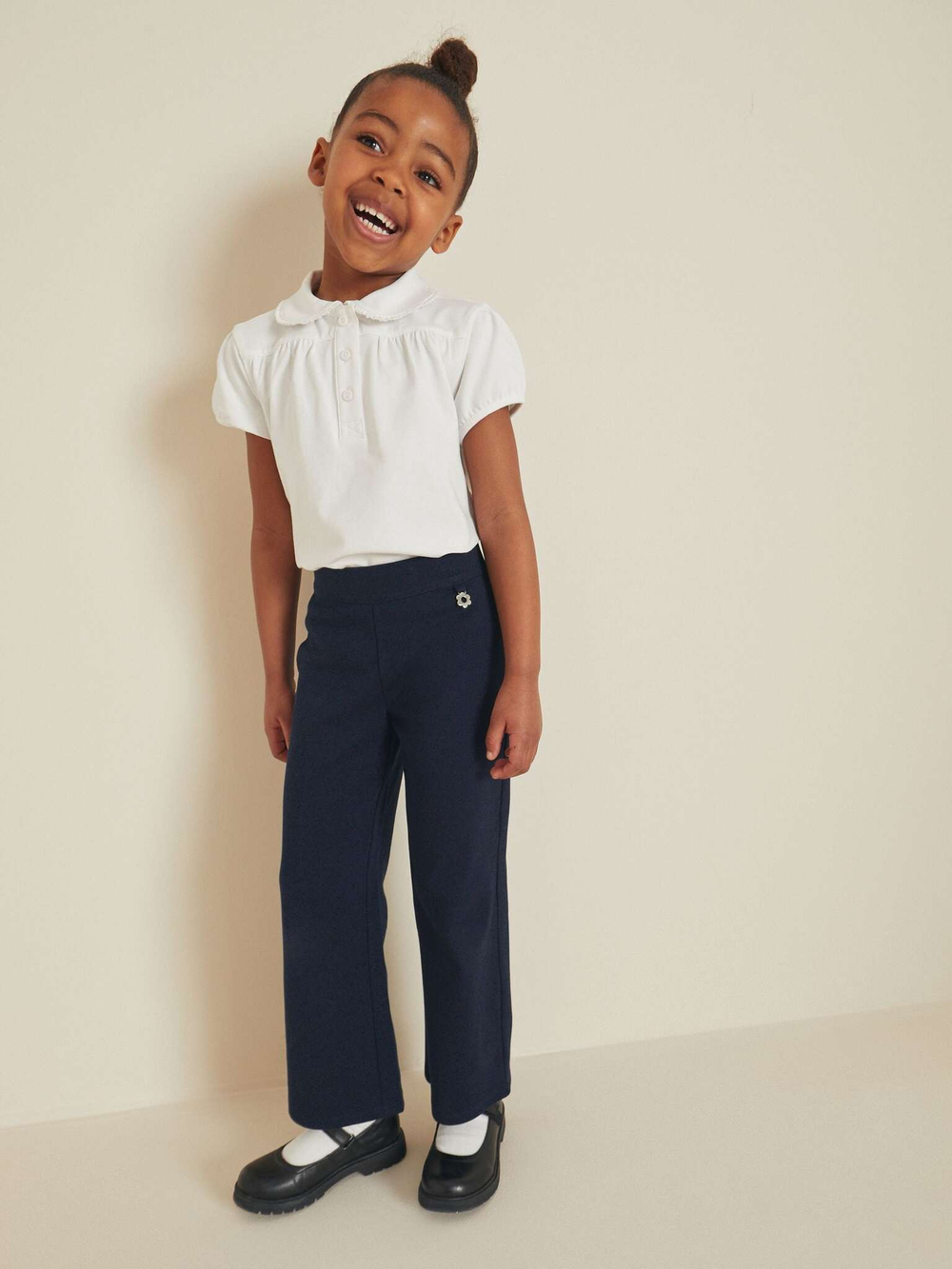 Брюки школьные для девочки Next 803-861, Темно-синий