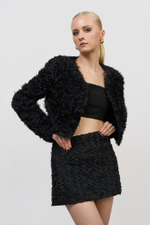 Укороченный жакет-шубка