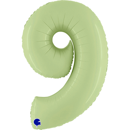 Цифра "9" оливковый сатин Gr