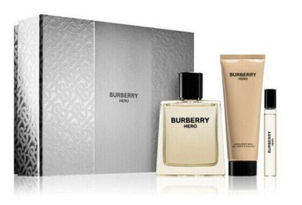 Парфюмерные наборы Burberry Hero - EDT 100 ml + sprchový gel 75 ml + EDT 10 ml