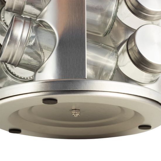 Набор ёмкостей для специй 12 шт. Ofenbach NB 101000 на круглой подставке из нержавеющей стали