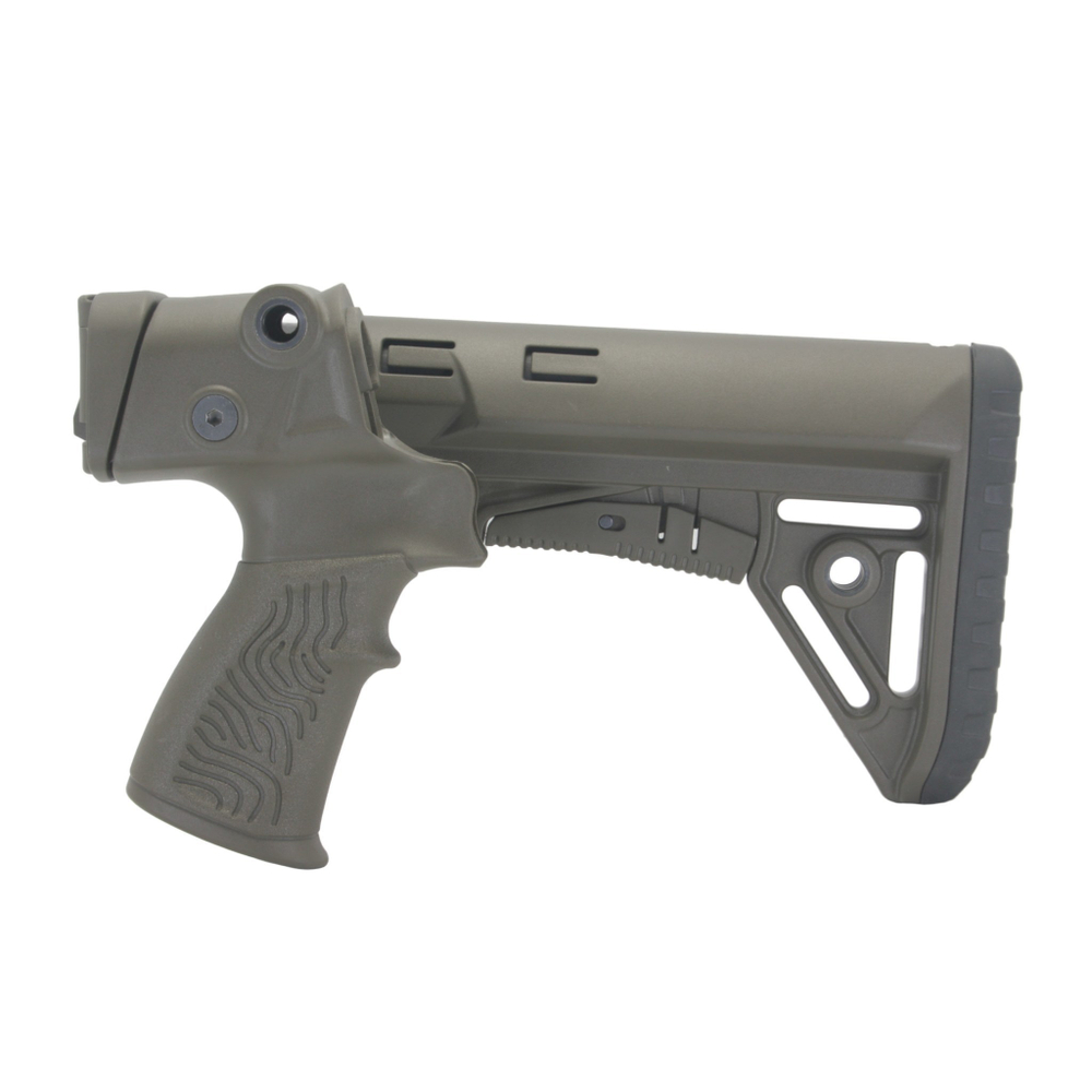 Приклад складной Mossberg 500/590, Maverick 88, DLG Tactical. Черный
