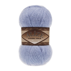 Пряжа Angora Gold Simli, 100 г, 500м, 20%шерcть,75%акрил,5% металлик (цена за 1 шт)