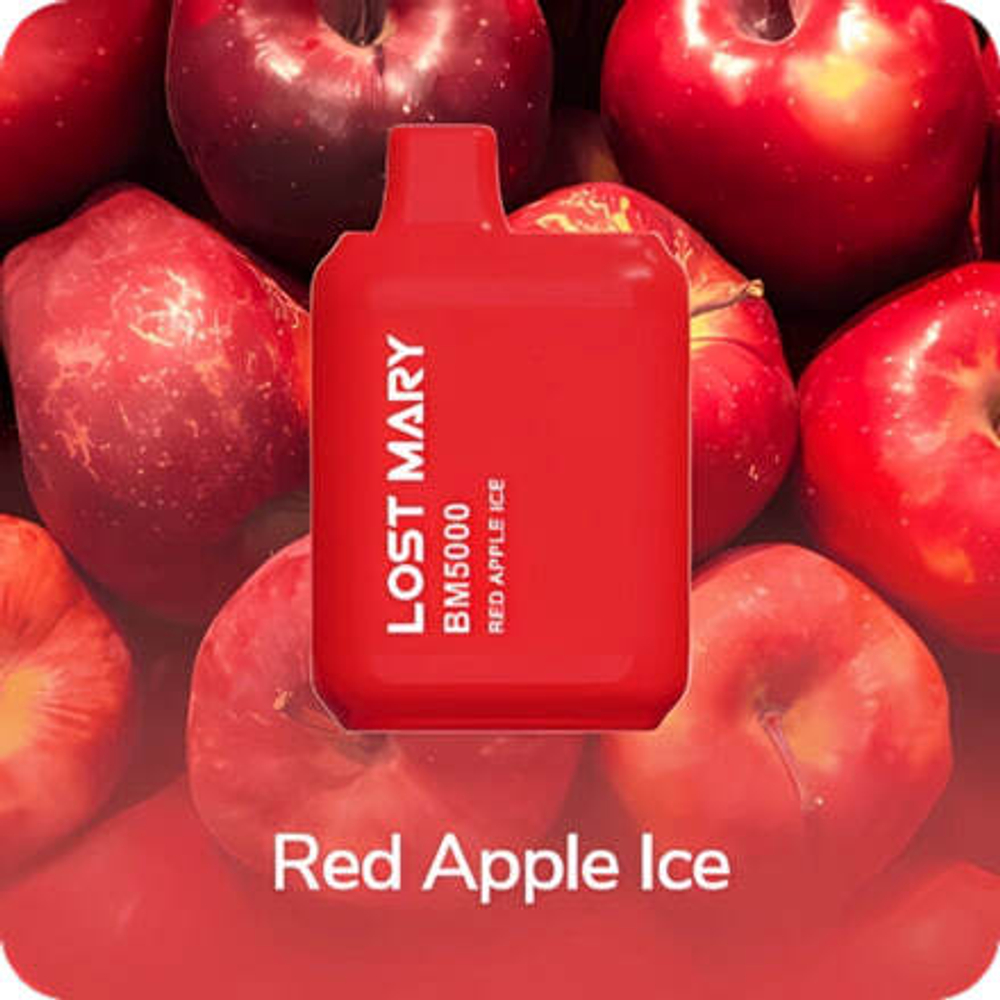 Lost mary BM5000 - Red Apple Ice (5% nic)