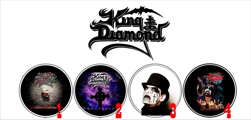 Значок King Diamond (36 мм) ( в ассортименте )