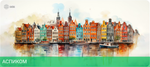 Коврик для мыши Cactus Amsterdam (CS-MP-PRO12XXL)
