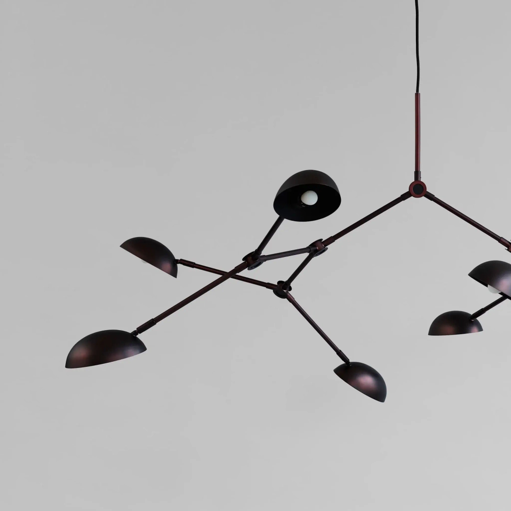 Люстра 101 Copenhagen Drop Chandelier - Burned Black (5m)