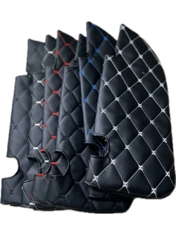 Чехлы на козырьки Лада Веста Vesta(красный Рубин)