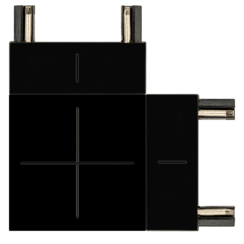 Коннектор питания ЭРА TRM-S5-CC BK для магнитного шинопровода угловой черный для системы S5 | Магнитный шинопровод и аксессуары