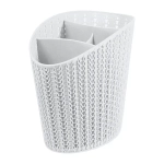 Сушилка для столовых приборов ВЯЗАНИЕ белый ротанг