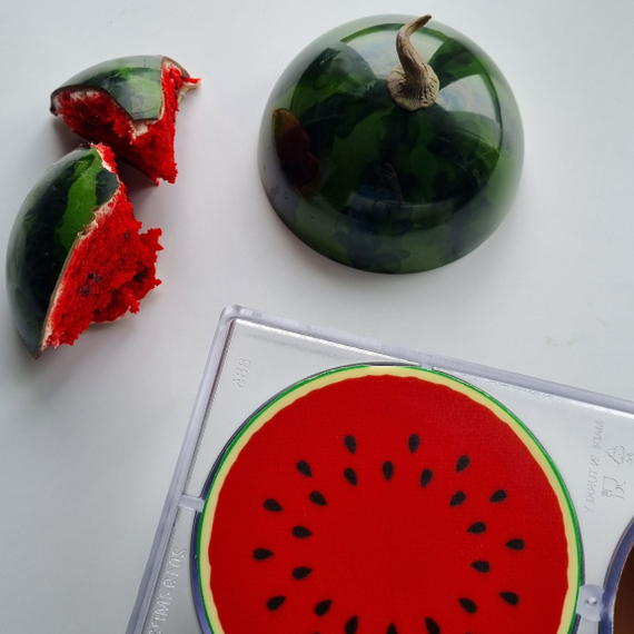 885 | Форма для шоколадных фигур &quot;Полусфера 120мм&quot; (275х135 мм)