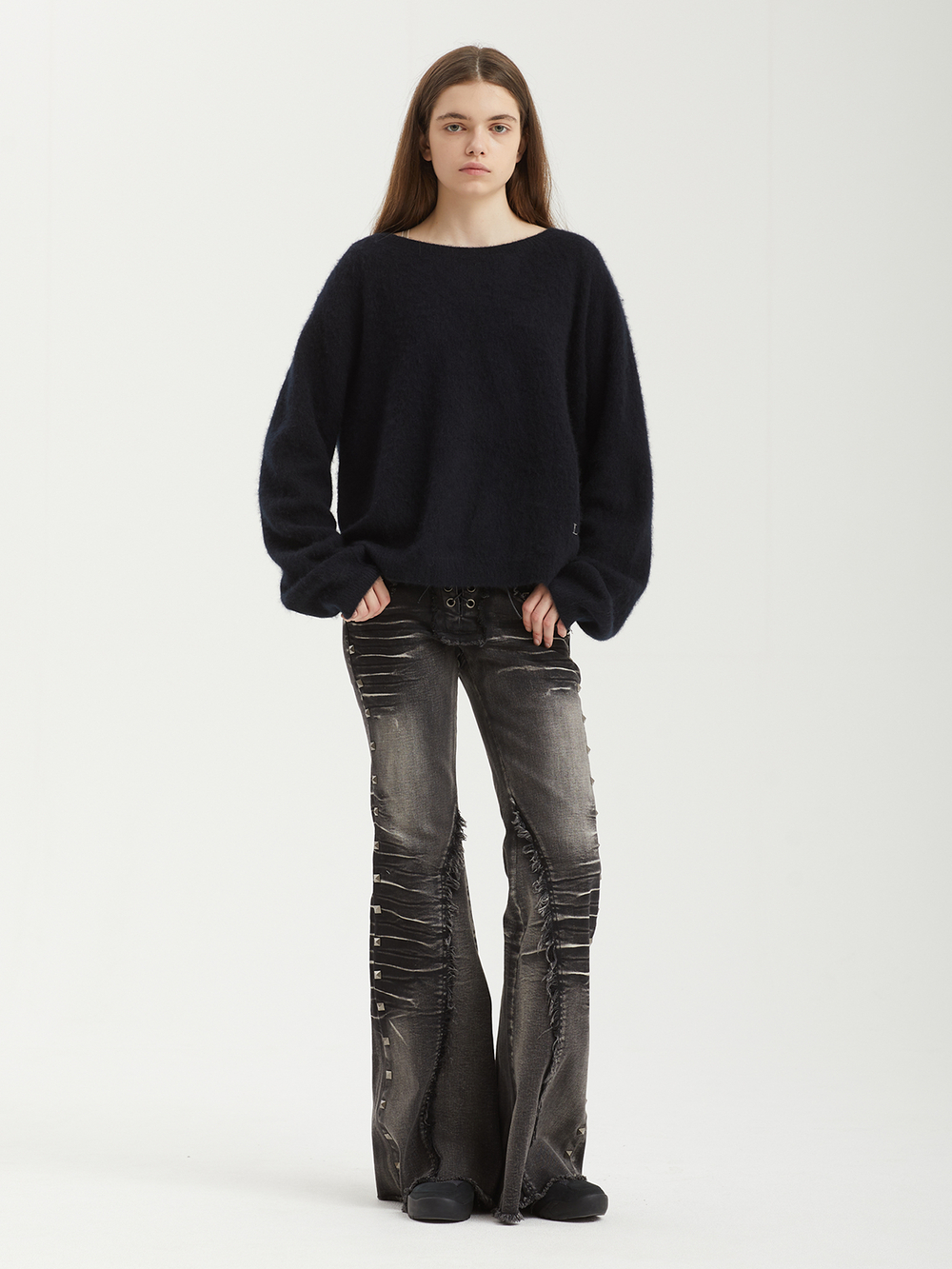 Женский Свитер (Round-neck) Cloud Off Shoulder Wool