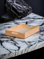 Столик-поднос деревянный 38х28 см Флоутард, декоративный поднос для кухни, столик для завтрака из массива сосны, разборный, в натуральной отделке