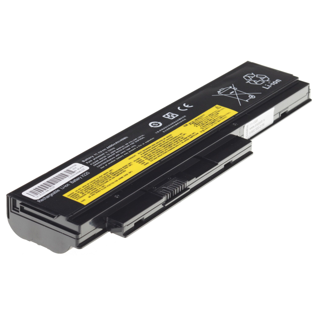Аккумуляторная батарея AnyBatt 4400 mAh для ноутбука Lenovo ThinkPad X220, X220i
