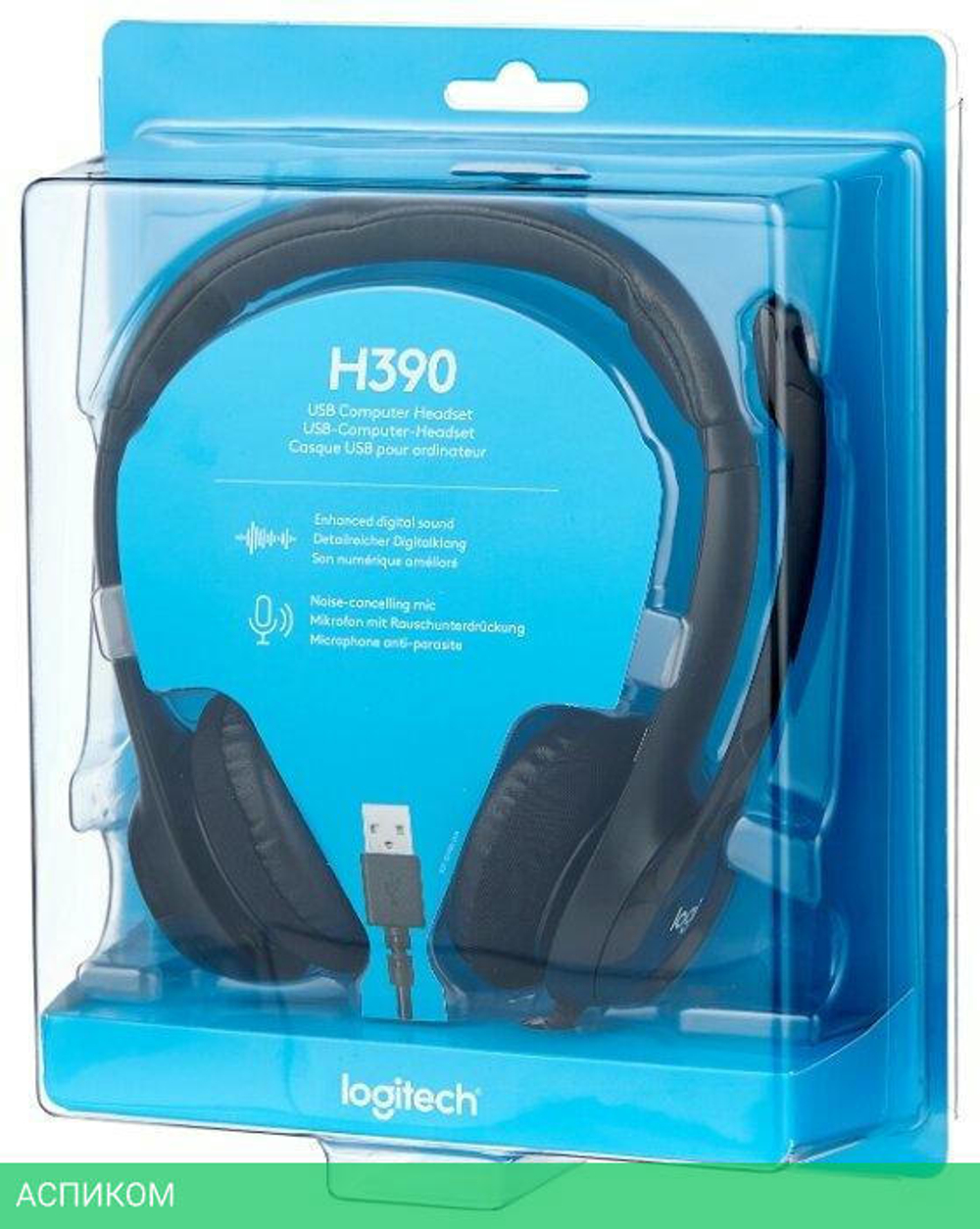 Гарнитура Logitech Stereo Headset H390 Black (981-000803)