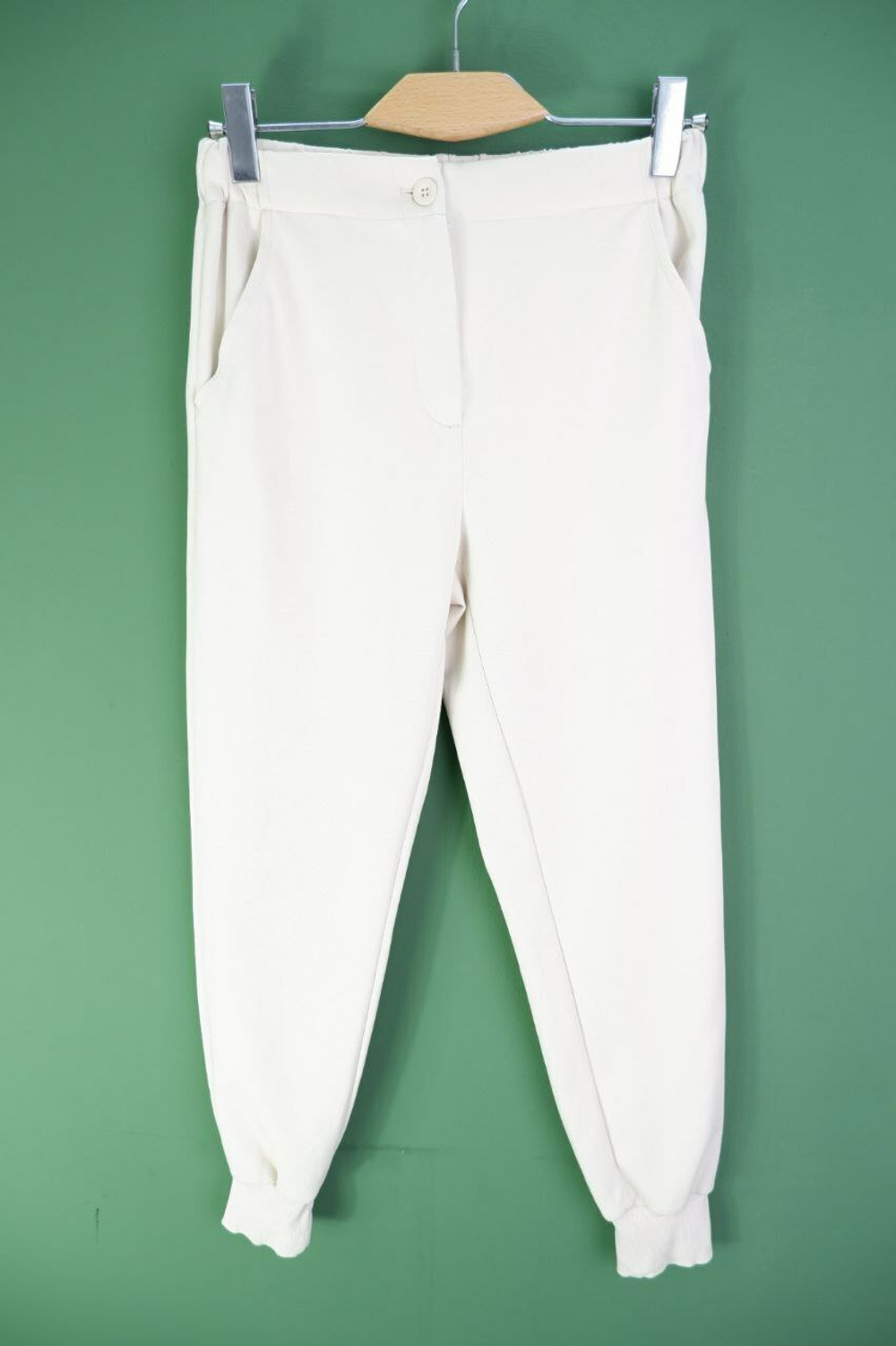 Брюки Sisley с хлопком светлые 44 размер