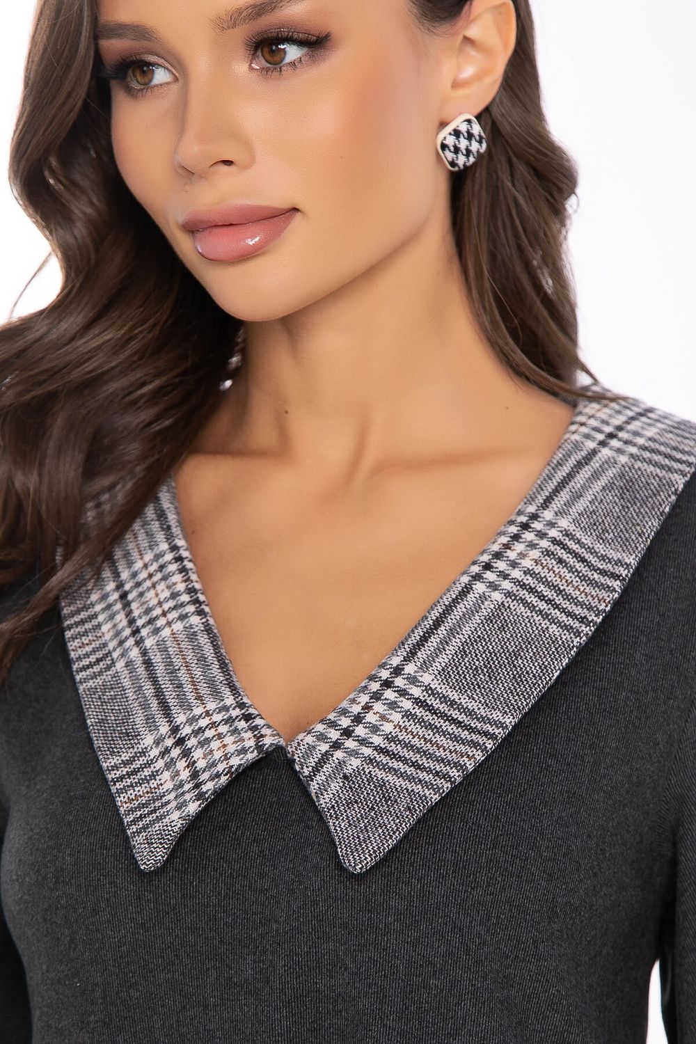 Платье "Искусство стиля" (темно-серое) П8296 LT Collection