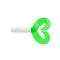 Твистер Helios Credo Double Tail 3,54&quot;/9 см White &amp; Green 5шт. (HS-28-016)