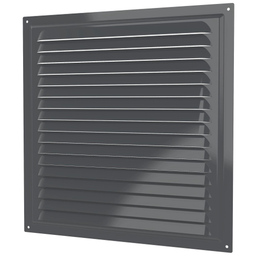 Решетка вентиляционная 300х300 3030МЭ серая с сеткой металл Эра