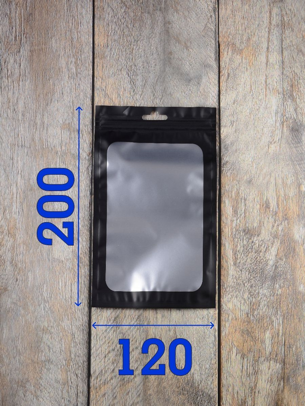 Зип пакеты металлизированные с окошком Zip-lock 100 штук