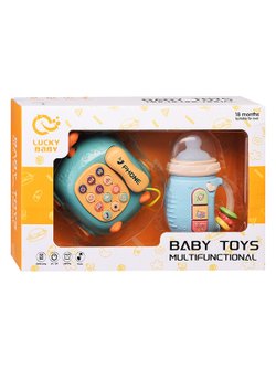 Набор игрушек развивающих Телефон с погремушкой-бутылочкой (LDJ215-1)
