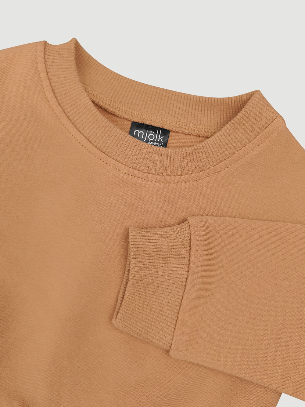 Комплект Mjölk Свитшот Camel/Легинсы Зебра розовая