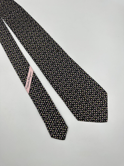 Галстук чёрный «Лук» Salvatore Ferragamo