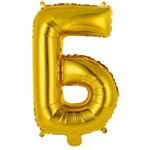 Шар фольгированный Буква Б 35 см (Золотой)