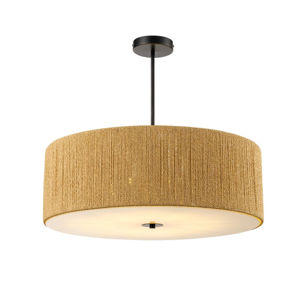 8286/7 ECO LN26 321 черный/коричневый, металл/веревка/стекло Люстра потолочная Е14 7*40W 220V SILVANA