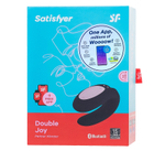 Многофункциональный смарт-вибратор для пар Satisfyer Double Joy черный