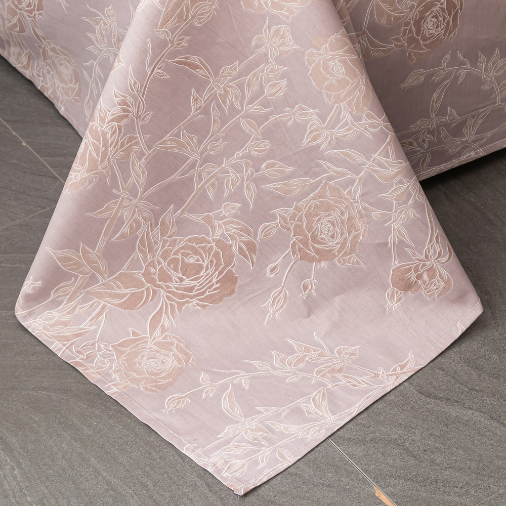 Комплект постельного белья Делюкс Сатин 100% хлопок на резинке LR612