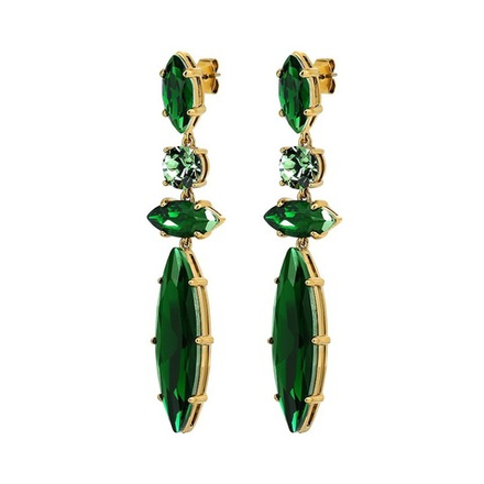 Серьги Dyrberg Kern TENERE SG GREEN 470032