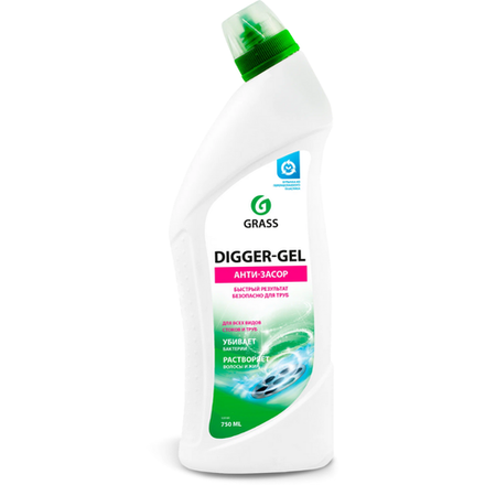 Средство для прочистки труб GRASS Digger-Gel антизасор 750 мл
