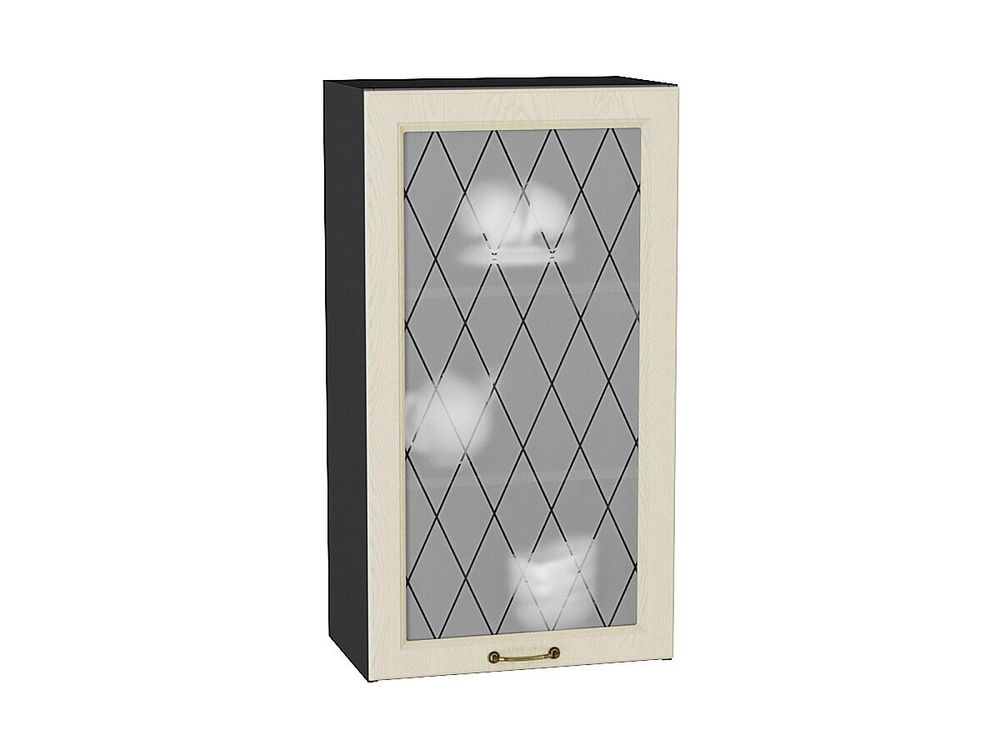 Шкаф верхний с 1-ой остекленной дверцей Ницца