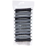 Бигуди пластмассовые-коклюшки 10шт, d=18мм (серо-черный)